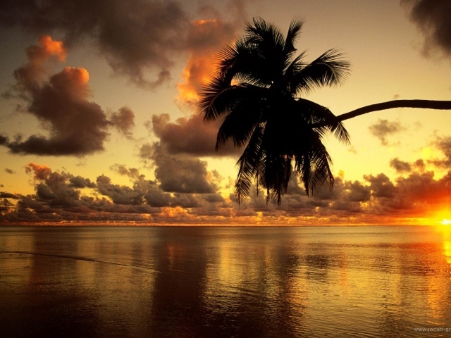 Закат на Багамских островах