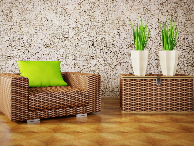 Кресло и сундук