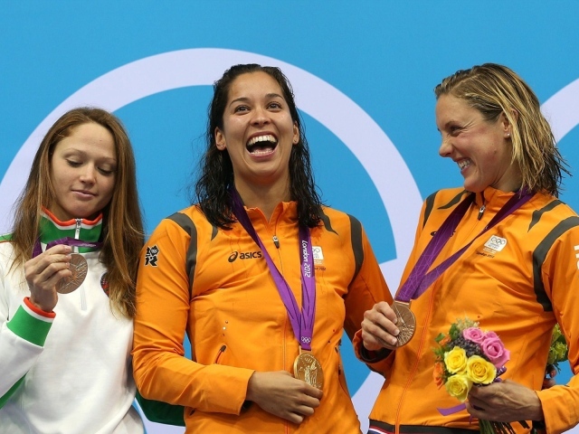 Aliaksandra Herasimenia, Ranomi Kromowidjojo, Marleen Veldhuis