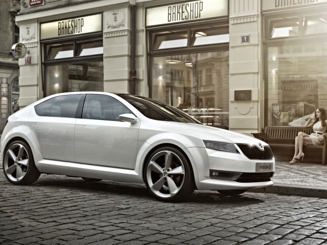 Škoda Vision D на бульваре
