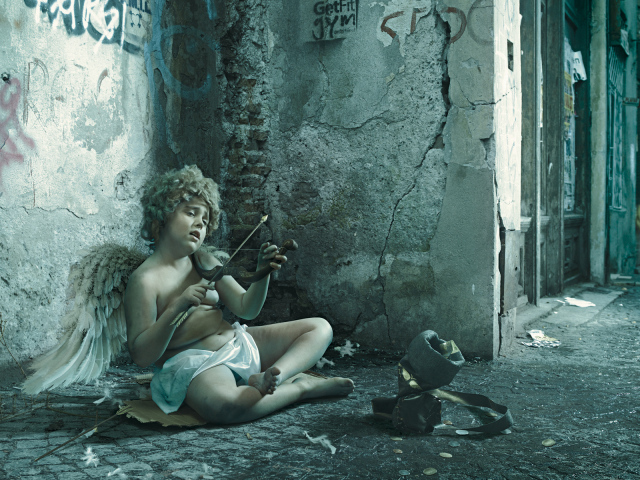 Купидон на улице