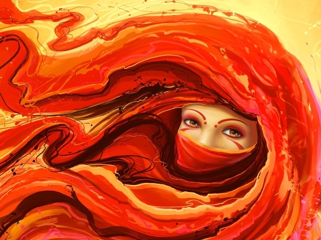 Девушка в платке