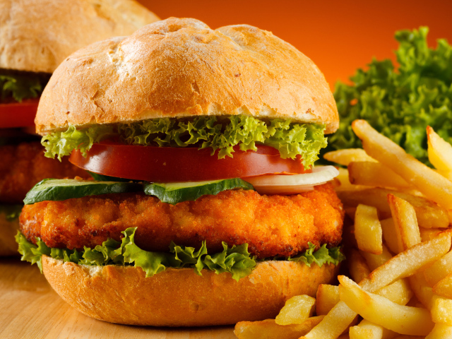 Аппетитный гамбургер