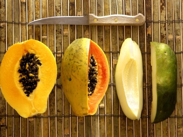 Папайя и авокадо