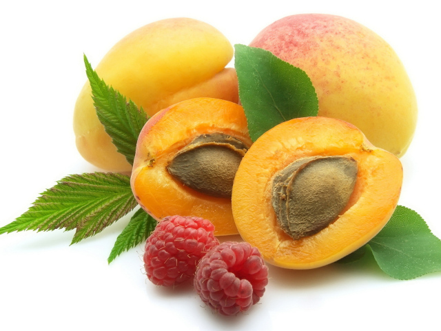 Персик и малина