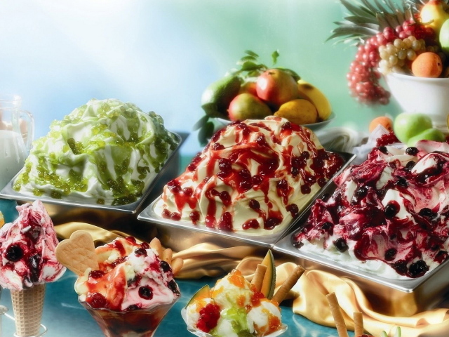 Фруктовое мороженое