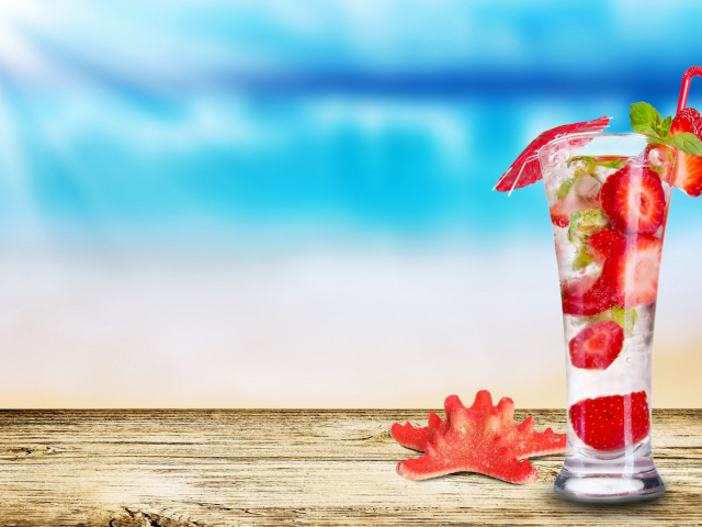 Коктейль из клубники