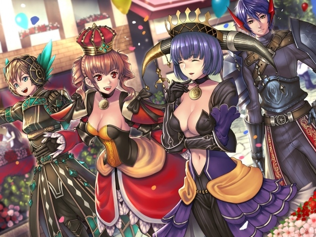 Лепестки цветков на девочеках аниме