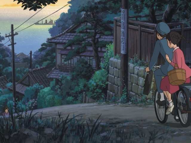 Со склонов Кокурико, парень и девушка едут на велосипеде