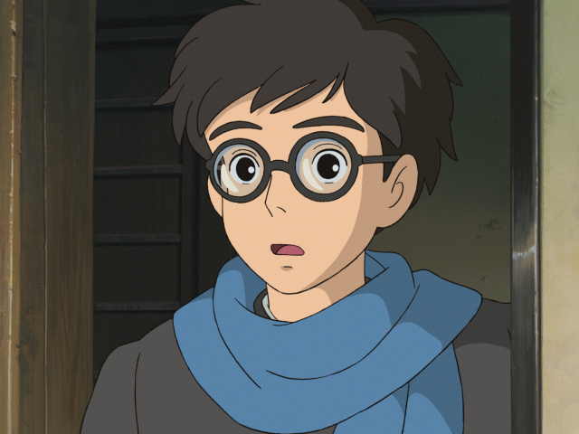 Kaze tachinu Миядзаки, мальчик в очках