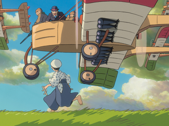 Аниме мультфильм Миядзаки ветер крепчает