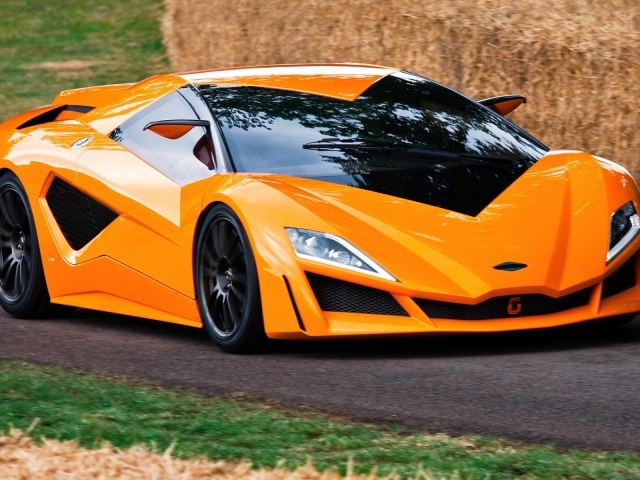 Оранжевый  автомобиль