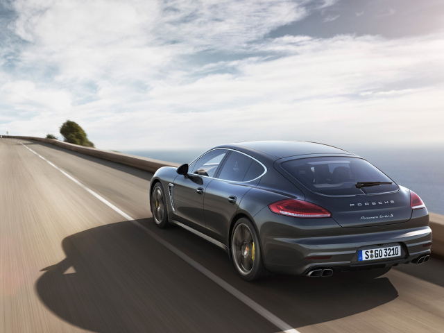  Porsche Panamera Turbo S 2014 с зади