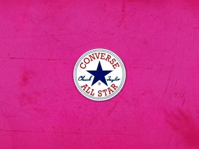 Converse логотип в розовом фоне