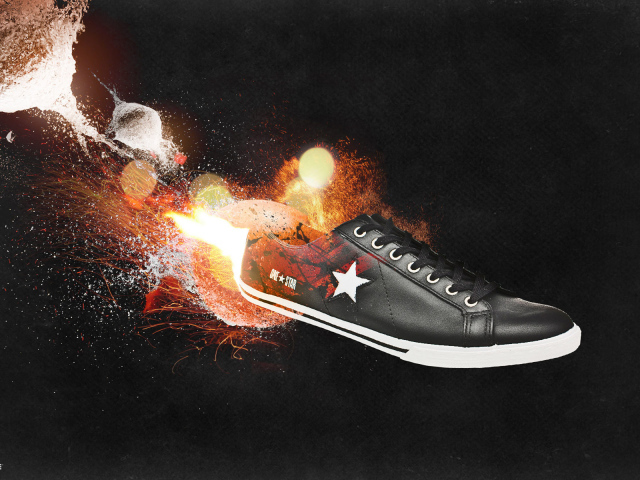 Converse обувь в огне