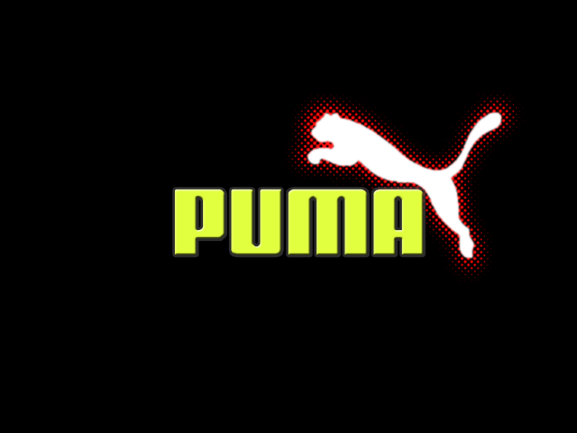 Puma зеленый и красный