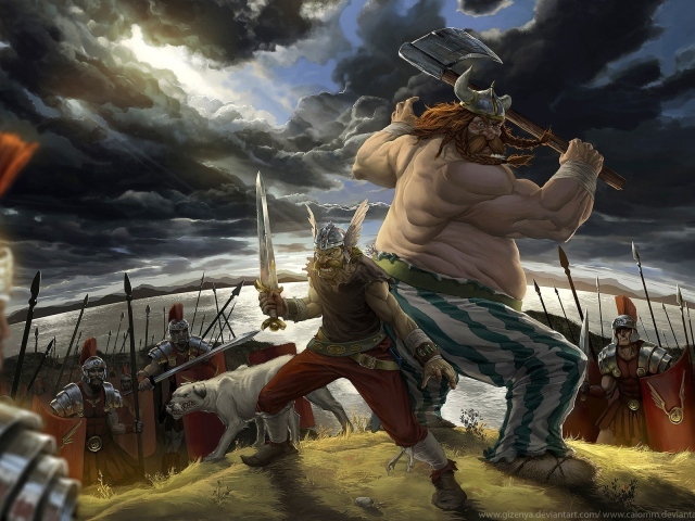 Астерикс и обеликс против Римлян