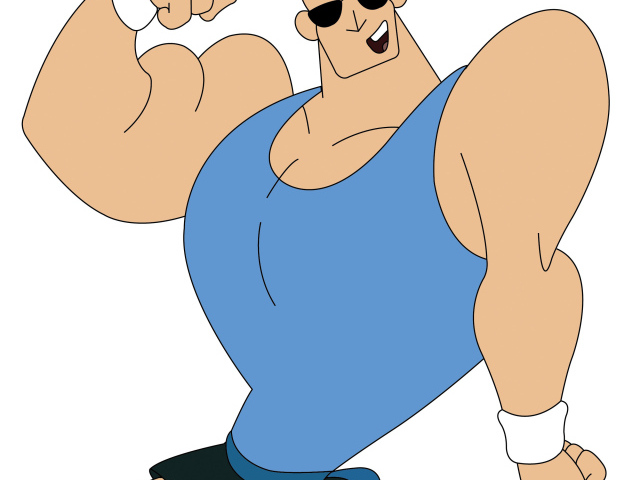 Джонни Браво на тренировке