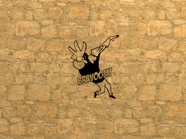 Джонни Браво на стене