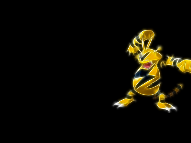 Покемон на черном фоне