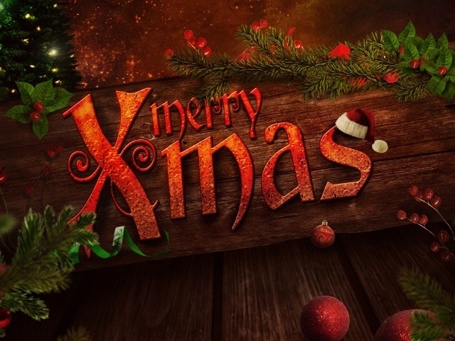 Красивая картинка с пожеланием на рождество