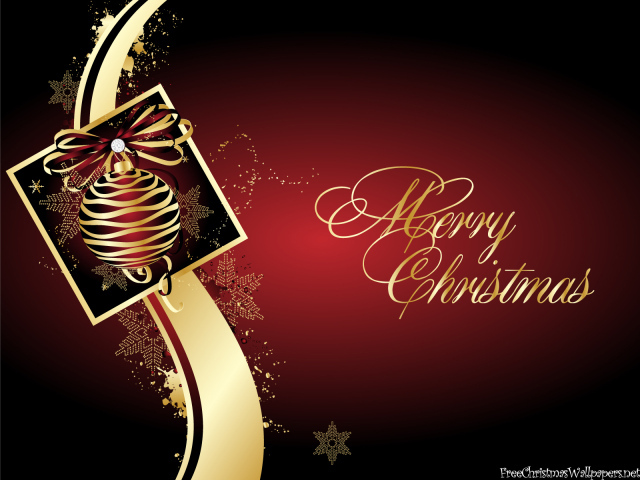 Пожелание на рождество, бордовый фон