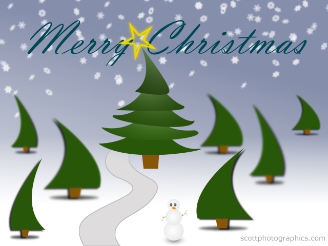 Ёлки смешной снеговик на рождество