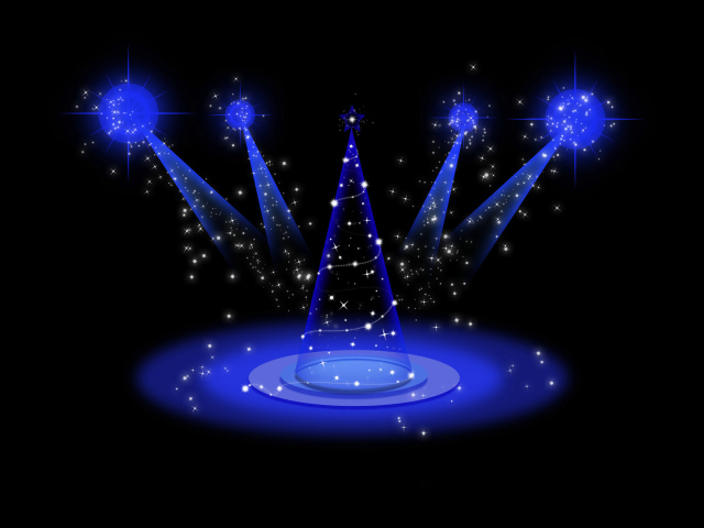 Футуристическая ёлка на рождество