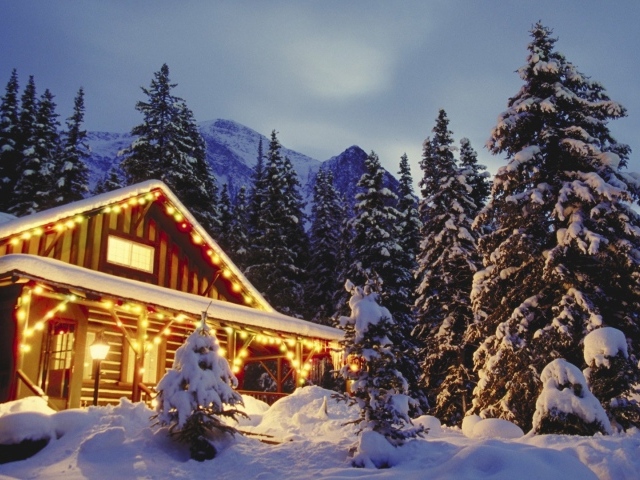 Мерцающий дом на рождество