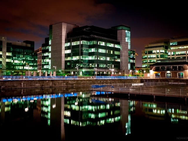 Пейзаж ночной город