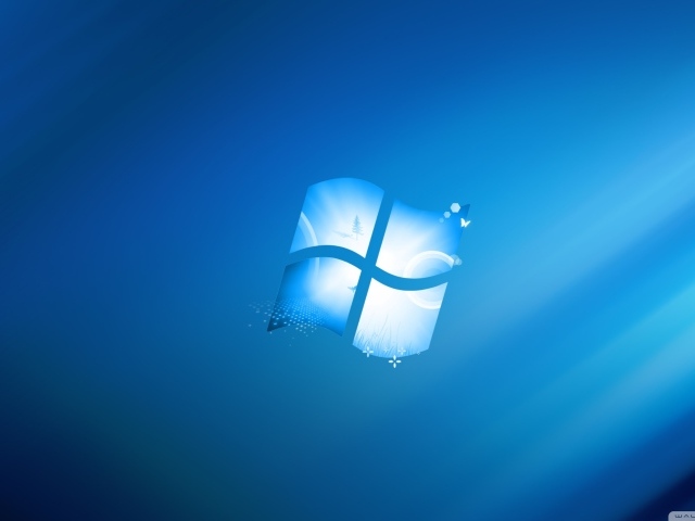 Windows 8 синяя размытая тема