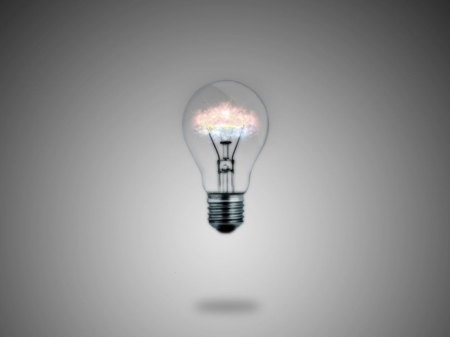 Светящеяся лампочка накаливания