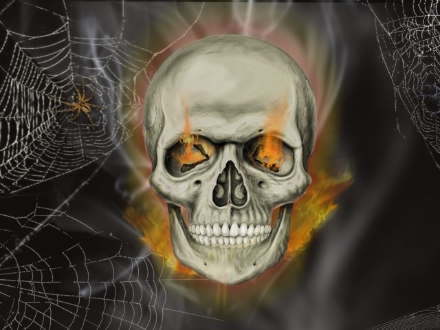 Огненный череп