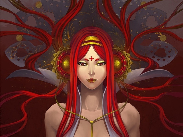 Рисунок девушки с наушниками