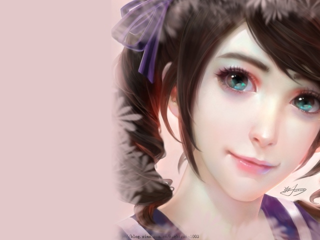 Японка с большими глазами