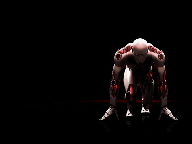 Робот стартует в беге