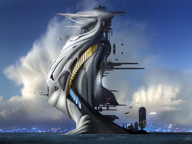 Фантастический город на море