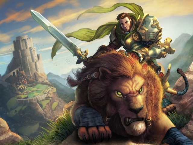 Рыцарь верхом на льве