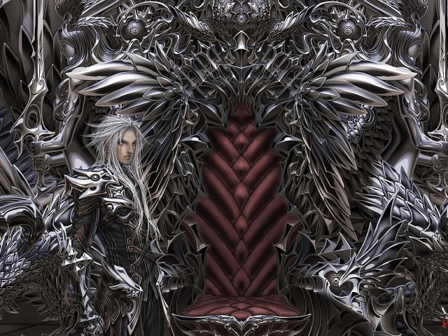 Воины охраняют трон