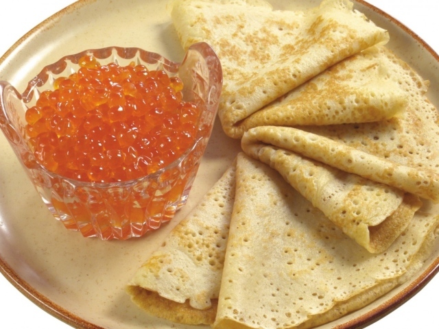 Блины с икрой