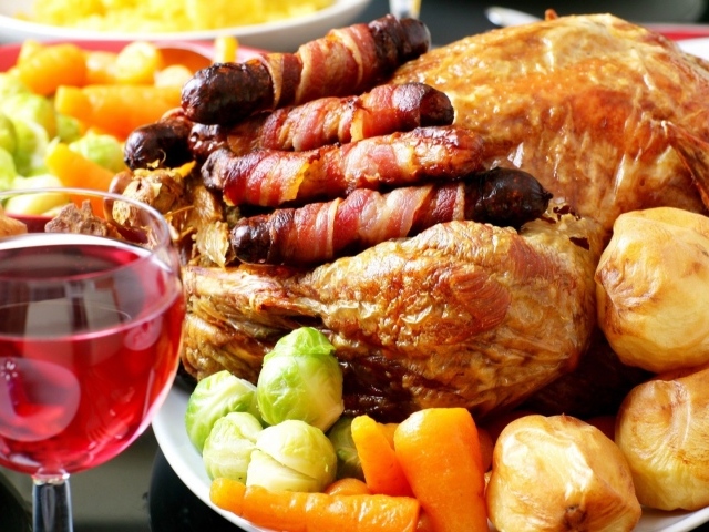 Курица с вином