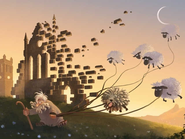 Старик с летающими овцами