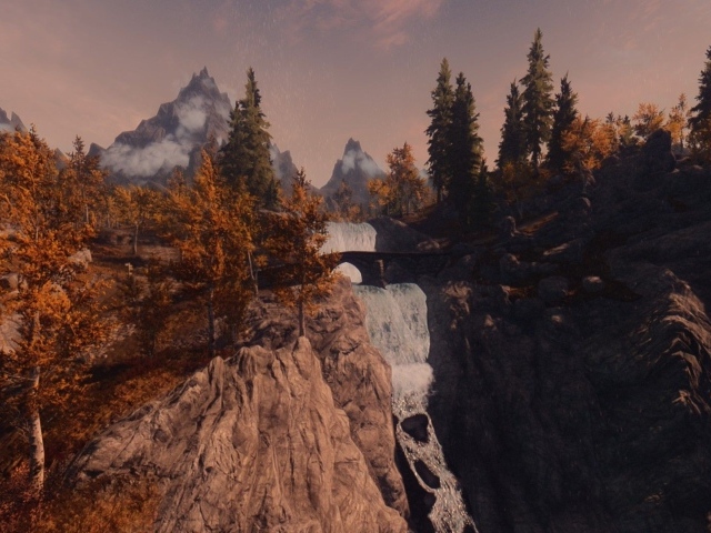 Осенний пейзаж из видео игры