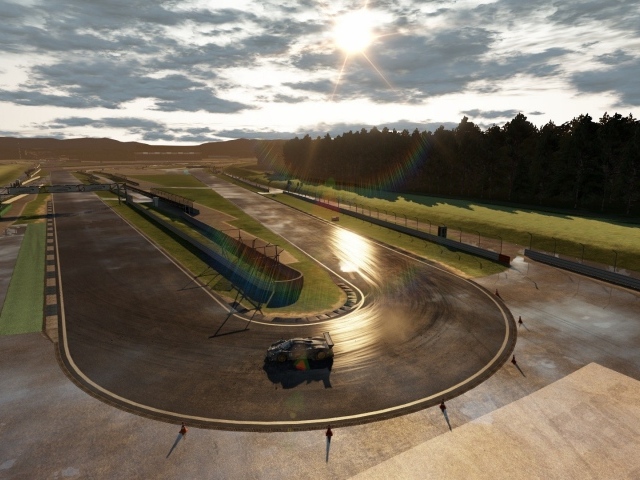 Гоночный трек из видео игры