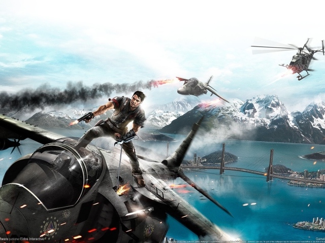 Супер герой на самолете