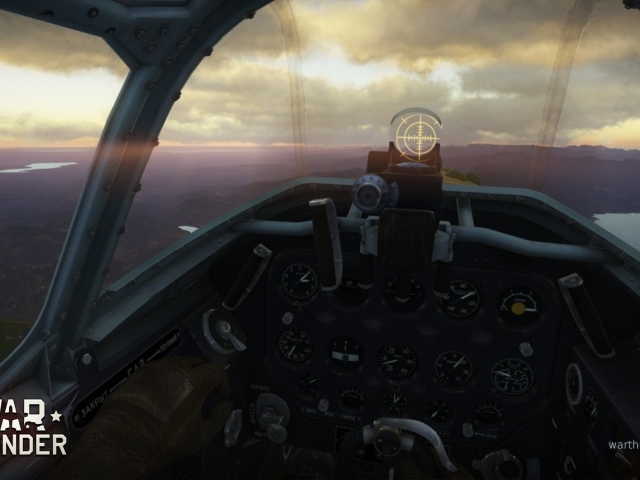 War Thunder вид из кабины пилота