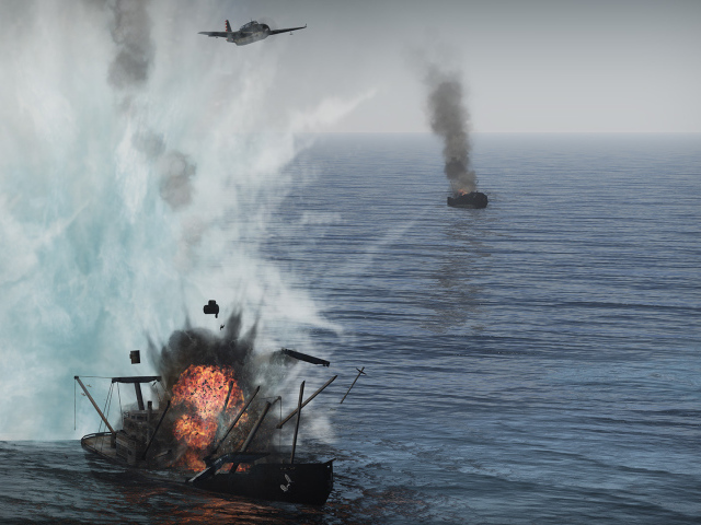 War Thunder корабль уничтожен