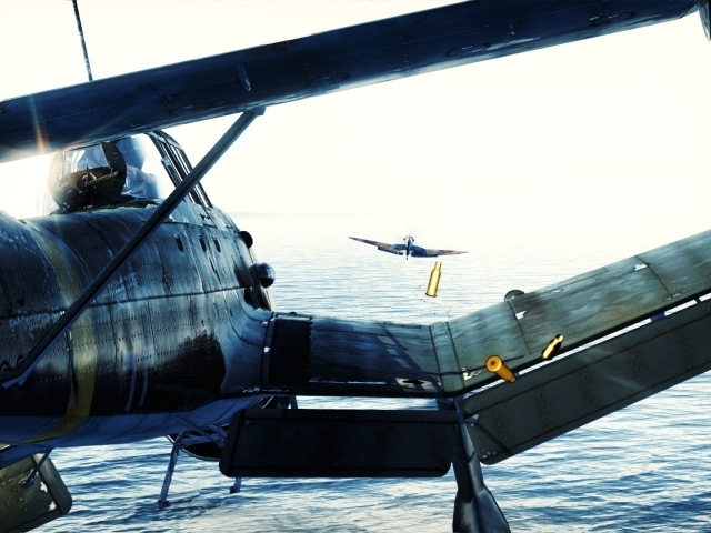 War Thunder истребитель находится на хвосте самолета