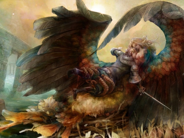 Девушка птица