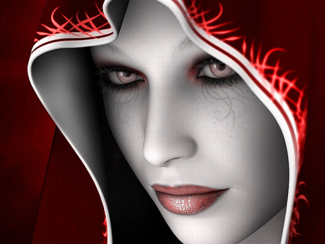 Объемный портрет девушки